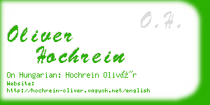 oliver hochrein business card